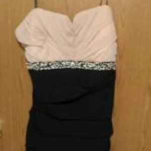 City Triangles dress size L Black with Nude Top